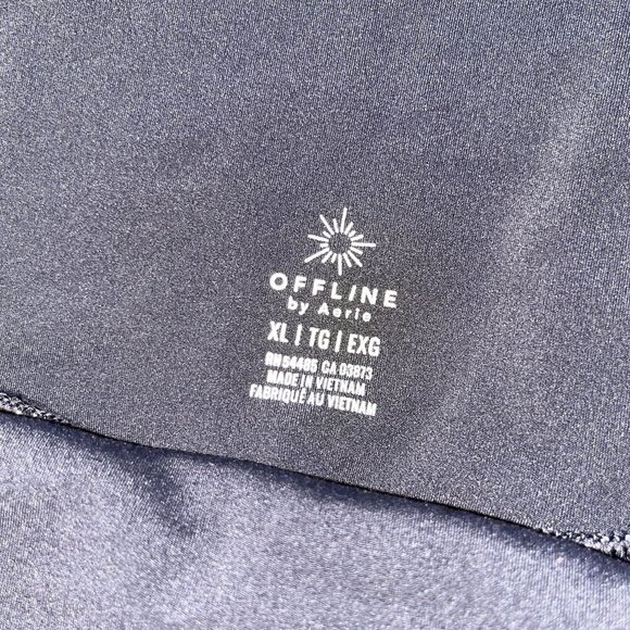 Offline By Aerie Black & Gray Printed Lightweight & Stretchy Women's skirt Size - Picture 4 of 7